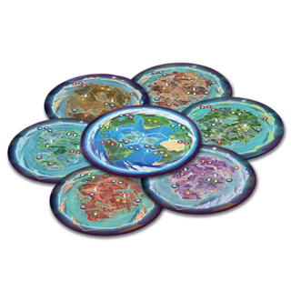 Anunnaki: Core Planets Playmats (6 + Gaia)