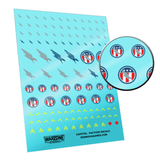 Capitol Faction Waterslide Decal Sheet