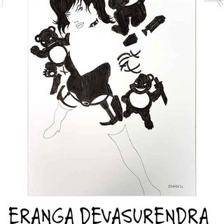 HS Original Art Eranga Devasurendra Deathrage #4 Second Print 12x18