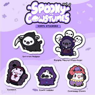 Spooky Cowstumes vol. 2 - Vinyl Stickers