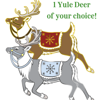 Yule Deer Pin