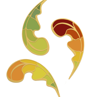 Acorn leaf Mini Pin Set