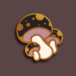 Enamel Mini pin Mushroom