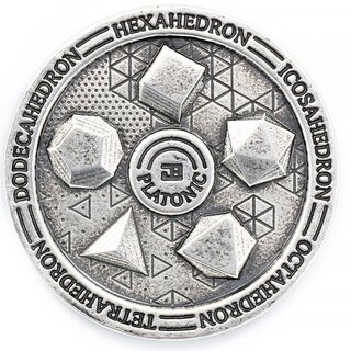 One (1) .999 Silver Platonic Coin