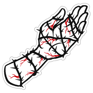 Hand of Death Vinyl Sticker