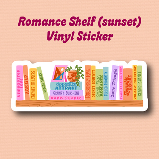 Romance Shelf Sticker - Sunset - 3"