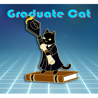 Graduate Cat Pin