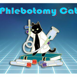Phlebotomy Cat Pin