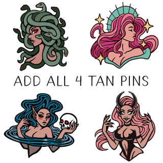 Add All 4 Tan Skin Variant Pins!