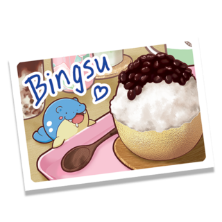 Seal bingsu mini print