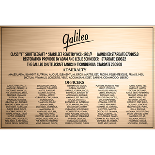 Your Name on the Gold Dedication Plaque and Your Own Copy