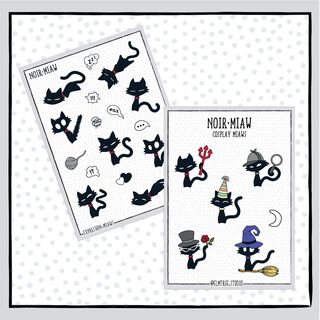 Noir Miaw Sticker Sheet