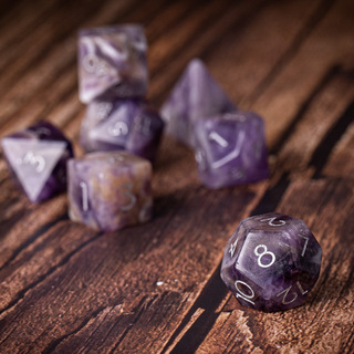 Amethyst - Gemstone Dice