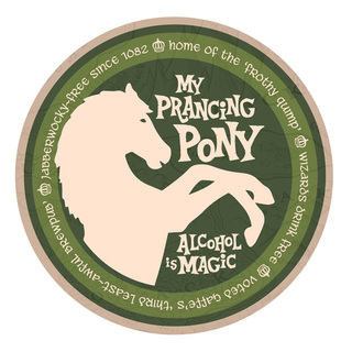 "My Prancing Pony" Bar Coaster