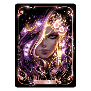 Metal Card: Veiled Mythmarked Nightglow