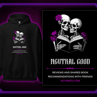 Neutral Good Book Lover Alignment Hoodie