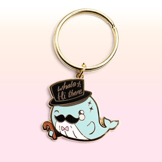 Keychain "Whale Hi There" Gentleman Whale