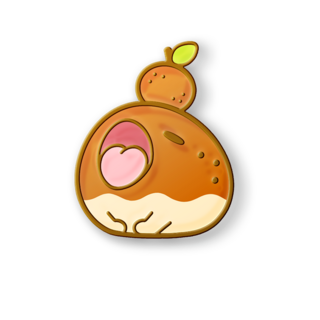 "Fruit Please" Frog Pin