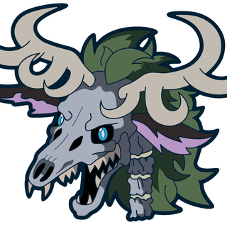 Wendigo Deer Pin - Chromatic Metal Plated