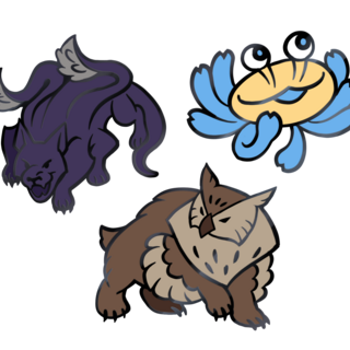 Set of Three Mini Pins