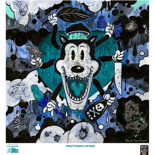WOLF'S POISON 2 IN BLUE 13X12 PRINT NTWRK EXCLUSIVE by Frank Forte