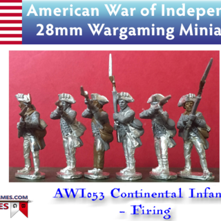 BG-AWI053 Continental Infantry Firing (6 models, 28mm unpainted)