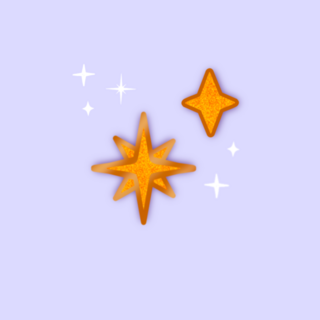 Sparkle and Star Mini Pin Set [Yellow]