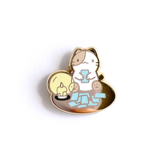 Tarot Reading Kitty Mini Enamel Pin