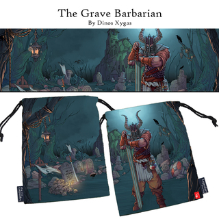 Extra Large "The Grave Barbarian" Dice Bag