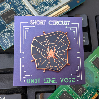 Copper Web Enamel Pin
