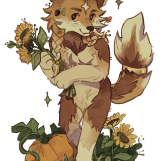 Maple with sunflowers