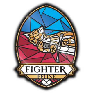 Fighter Feline Pin