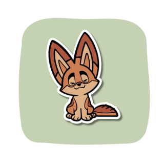 Smiling Chibi Vinyl Sticker