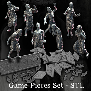 Game Pieces Set - STL (3D Models)