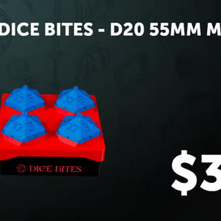 Dice Bites D20 55mm - 4 cavities