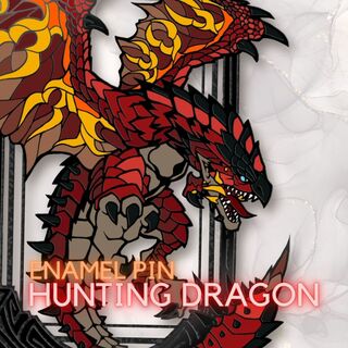 Hunting Dragon Enamel Pin