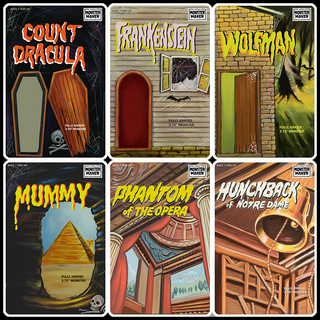 LINCOLN MONSTERS CARD BACK POSTER SET