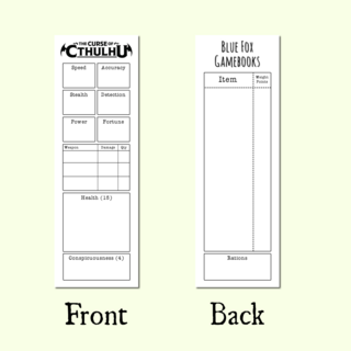 The Curse of Cthulhu Stat-Tracker Bookmark