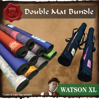 Double Watson XL 38" x 84" Game Mat Bundle