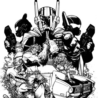 Limited Edition Black and White Moonshine Bigfoot #1