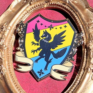 Past Heraldry Pansexual Enfield Pin