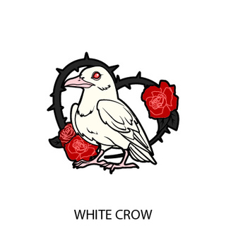 White Crow Pin