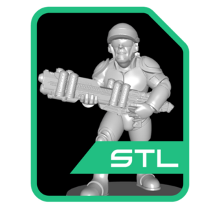 Marine Squad Miniature STLs