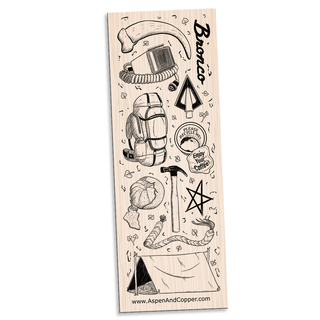 Camp Daze Wooden Bookmark