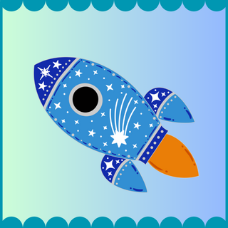 Rocketship Pin