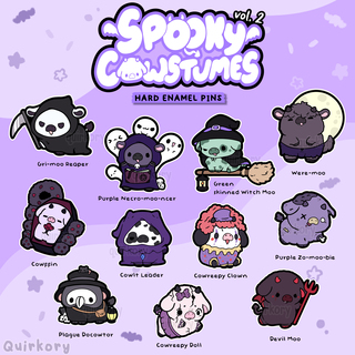 Spooky Cowstumes vol. 2 - Enamel Pins