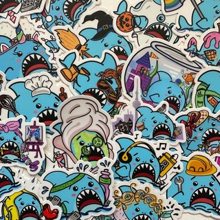 Anxious Shark Sticker Mystery 6-Pack