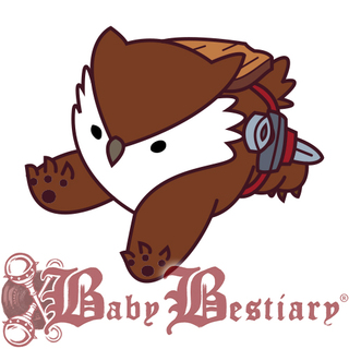 Bounding Owlbear Fighter Pin (017)