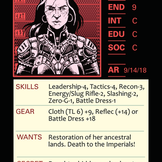Physical: 36 Enemies Card Deck for your Cepheus Engine Game!