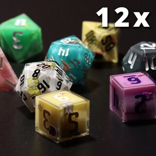 12 - 11 Piece Dice sets